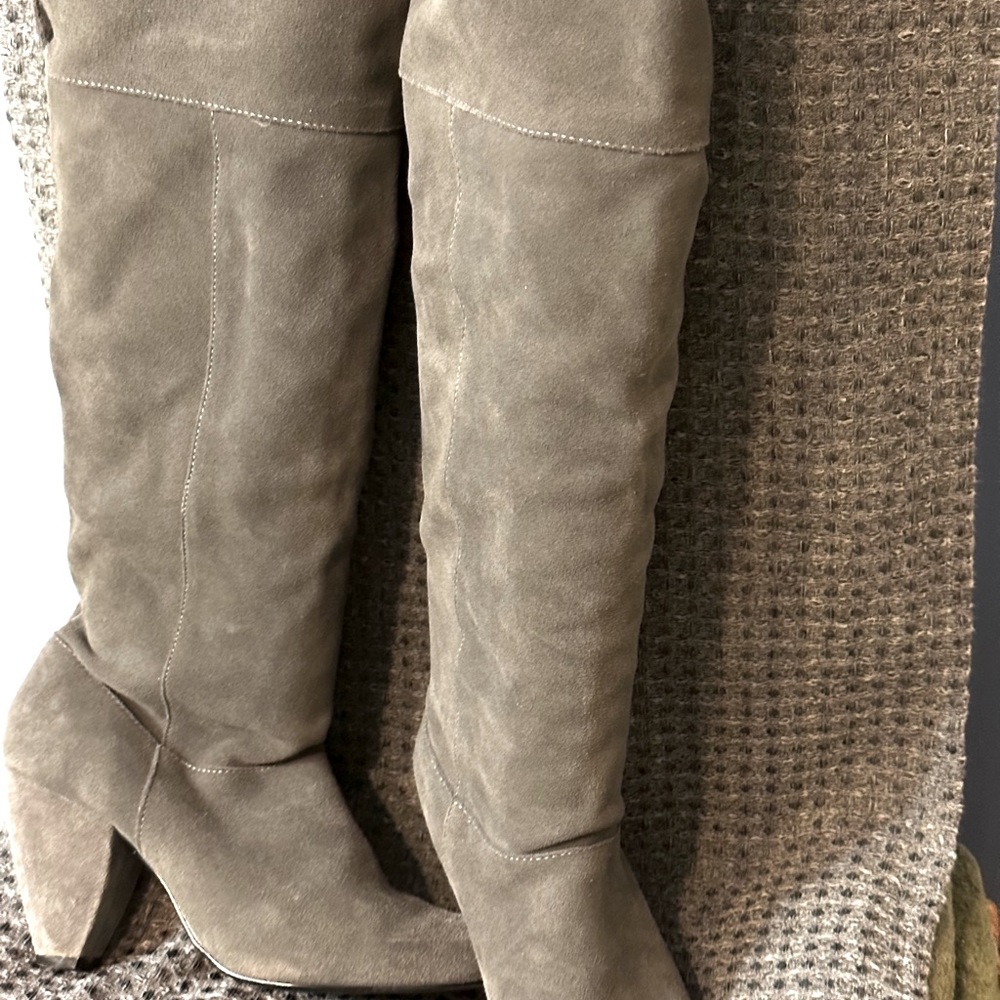 Women’s tall Gray Suede Boots